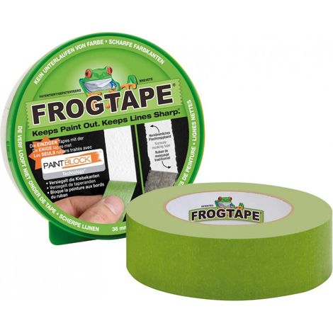 Kip Frogtape rodillo de banda autoadhesivo original verde 24 mm x 41 m (1/2)