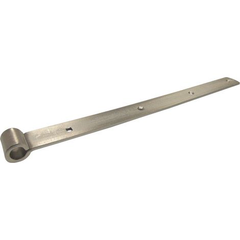 Langbänder mittig gerollt, ohne Kegel, 300 x 30 x 3 mm, Edelstahl-Effekt