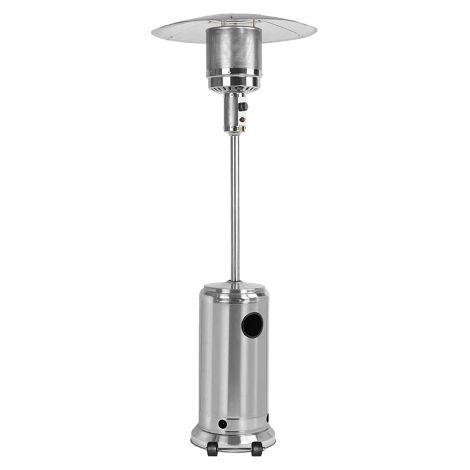 Kasart re'chaud a' gaz patio exte'rieur champignon   80 cm en acier inoxydable pour le chauffage inte'rieur et exte'rieur