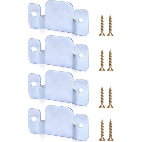 Conectores para muebles - Hierro galvanizado - Juego de 4 (1/5)