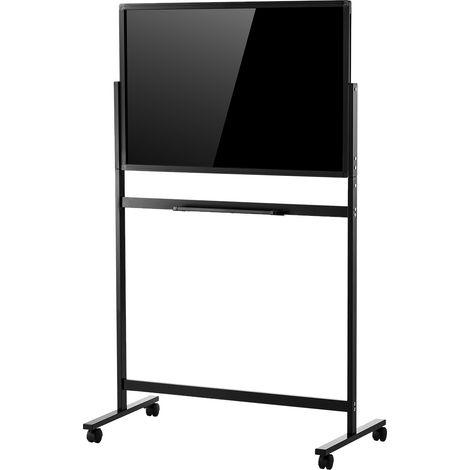 VEVOR Pizarra Magnetica de Cristal 888 x 583 mm de Pie con Soporte Negro, para Oficina Escuela, Borrado en Seco, sin Marco, con Ruedas, Accesorios de Rotuladores, Imanes, Borrador, Vidrio Templado (1/5)