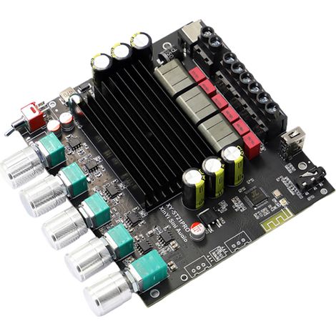 Carte amplificateur numérique 2.1 canaux compacte XY-ST21PRO TPA3255 BT module haute et basse tonalité caisson de basses 100W2+200W (1/5)