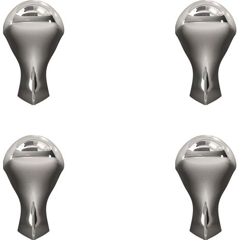 4 Pieds arqués chromé Burlington pour baignoire - Aquatop (1/2)