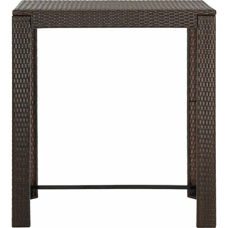 Maison Exclusive - Garten-Bartisch Braun 100x60,5x110,5 cm Poly R (1/5)