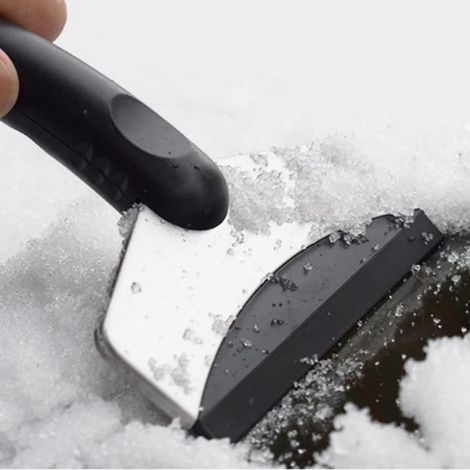 Grattoir À Glace - Acier Inoxydable - Pour Pare-Brise Voiture - Anti-Rayures - 1 Pièce (1/2)