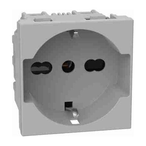 Prise italienne standard BTIJG4140A16 P40 2 P+T 16 A 250 Vca - entraxe 19 mm et 26 mm