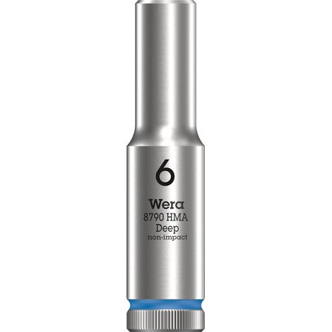 Wera 05004503001 Chiave a Bussola 1/4", Blu, 6.0 mm (1/5)