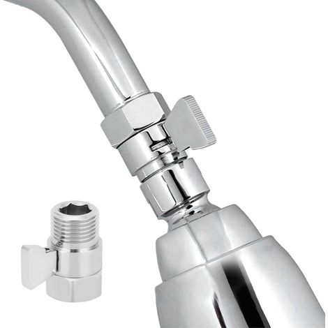G1/2"-Duschkopf-Absperr- und Durchflussregelventil, Wassersparventil, Duschanschluss (1/5)