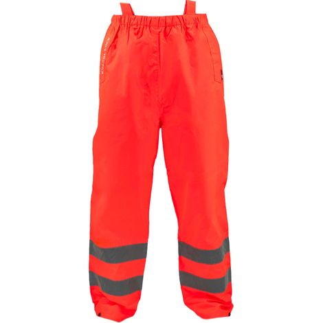 Pantalon de pluie imperméable haute visibilité Surpantalon intemperies Taille - L (1/5)