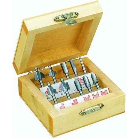 Juego de 10 fresas para perfiles de madera Proxxon