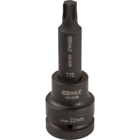 KS Tools 3/4" Kraft-Bit-Stecknuss Torx, lang, T70 - 450.0442 (1/3)