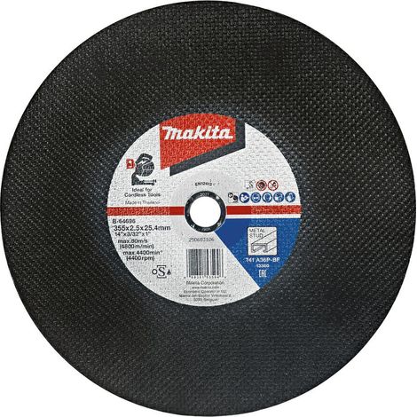 Makita Disco de corte 355x2,5 mm acero 5 pzs. - B-64696-5