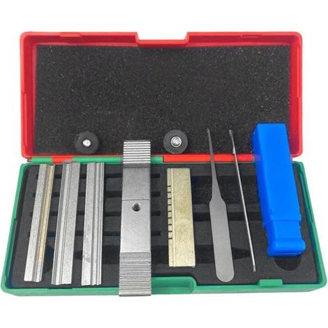 1 BoîTe AB Outils en Feuille D'éTain à Trois TêTes Ensemble Fournitures D'Outils de Serrurier Ouvre-Porte