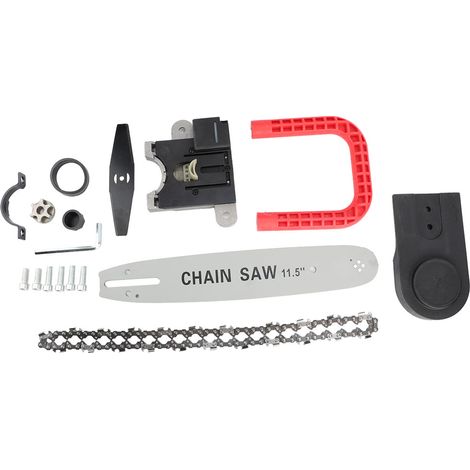 Adaptateur convertisseur de meuleuse d'angle de 11,5 pouces vers scie à chaîne électrique, kit de support pour scie à chaîne, outil de travail du bois (1/5)