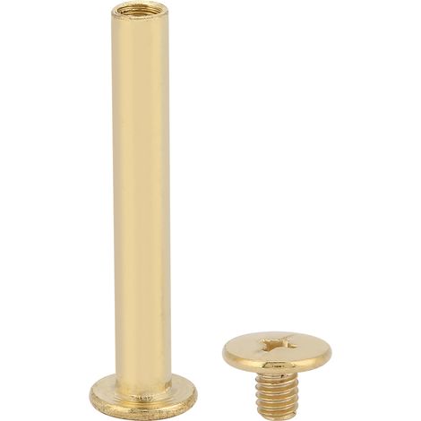 20 Stück M5 Flachkopf-Buchalbum-Nieten-Schraubenset DIY-Bastelnieten (M535) (1/5)