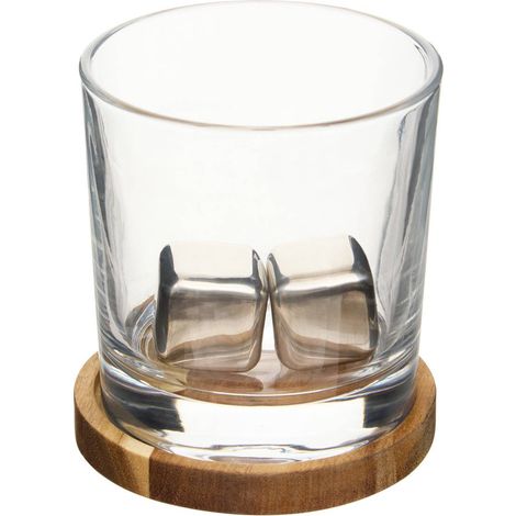 Whisky-Set + Jules-Steine, 9 x 9 cm, 270 ml, transparent - Atmosphera créateur d'intérieur (1/5)