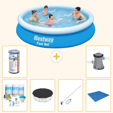Bestway Bestway Fast Set Ronde - 366x76 cm - 7-pièces S21383 (1/4)