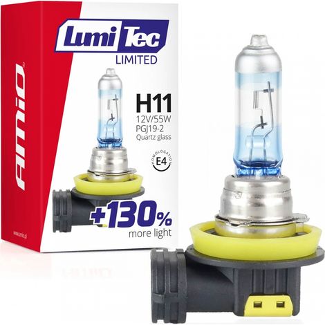 Bombilla halógena H11 12V 55W LumiTec limited +130% amio-02134 (1/5)