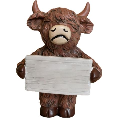 Figurine de vache générique - Statuette rustique , positive et amusante Petites figurines positives (1/5)