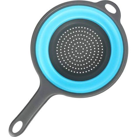 BelleRise – Zusammenklappbarer Küchenfilter aus Silikon, zusammenklappbarer Filterkrug mit Griff, platzsparender, zusammenklappbarer Filterkorb. (1/5)