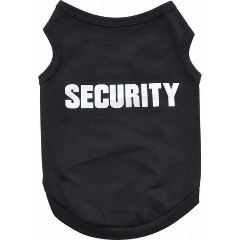 Gilet pour chien, noir, printemps-été, polyester, tailles XS à L, style décontracté. (1/5)
