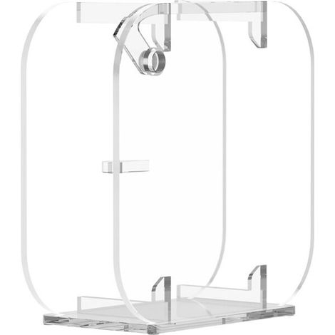 Ein transparenter Acryl-Tischständer für Mac Mini M4/M4 Pro 2024, der Ihren Computer schützt und sowohl für vertikale als auch horizontale Schreibtische geeignet ist.