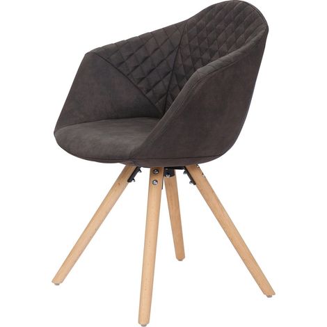 Set di 2 sedie Chadwick in velluto nero con gambe in faggio (1/3)