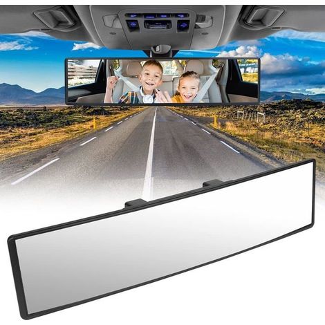 Rétroviseur de voiture, rétroviseur intérieur de voiture universel, remplacement panoramique, rétroviseur grand angle, rétroviseur (1/5)