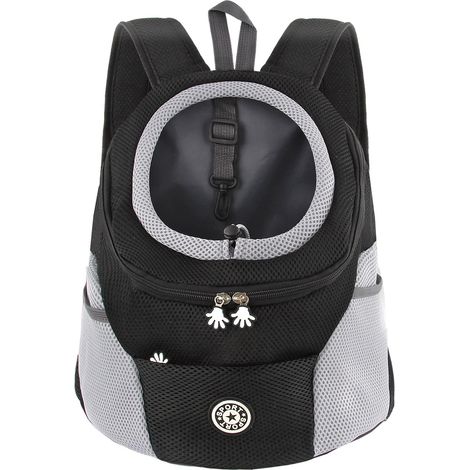 1 Sac À Dos Pour Chien Tissu Élastique Fond Étanche Sangles Réglables Poche Filet Randonnée Voyage (1/5)