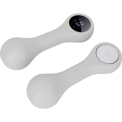 Paire d'Haltères Intelligents en Silicone Souple, Fitness Musculation Yoga Sport, Équipement de Perte de Poids, 500g Gris (1/5)