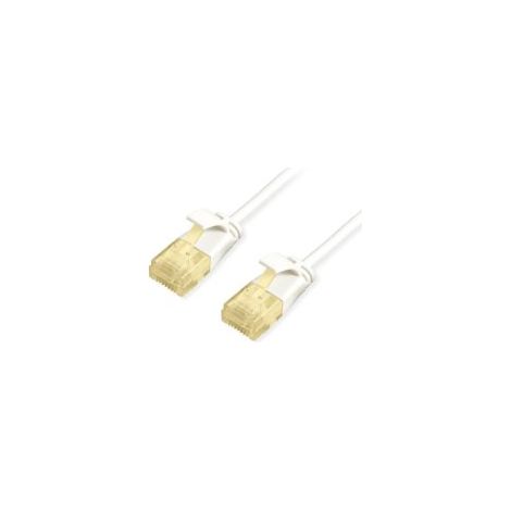 LATIGUILLO SLIM U/UTP CATEGORIA 6A LIBRE HALOGENOS 0.5M COLOR BLANCO 626002