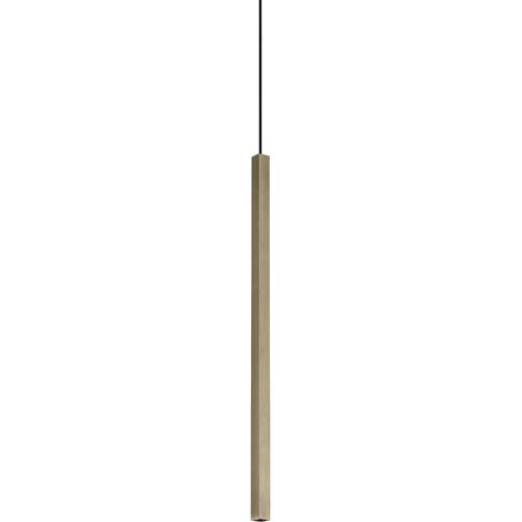 Ideal Lux Sospensione Look 1 luce LED integrato ottone vetro metallo