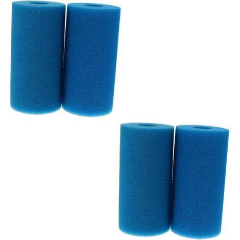 Lot de 4 Éponge Filtrante Type A, Filtre en Mousse pour Spa, Filtre de Piscine en Mousse, Cartouche de Filtre en Mousse, Réutilisables et Lavable, pour Spa, Piscine
