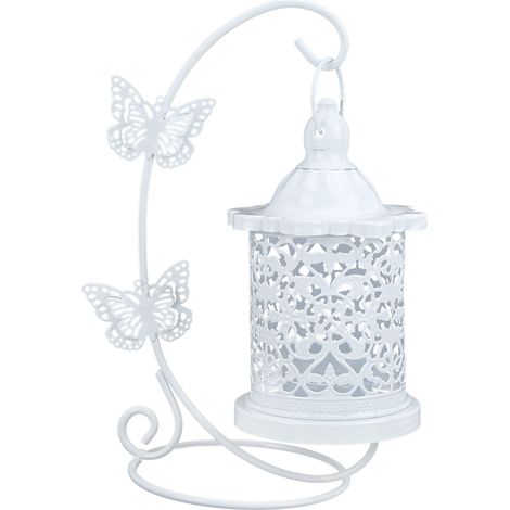 Bougeoirs européens pour maison, support bougie suspendu en forme de cage à oiseau, décoration ajourée.