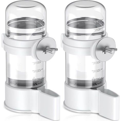 2 Pièces Distributeur Automatique d'eau pour Oiseaux, 140ml Oiseaux Buveur Automatique, Abreuvoir Auto matique pour Oiseaux pour perruches, Cockatiels, Hamster (1/4)