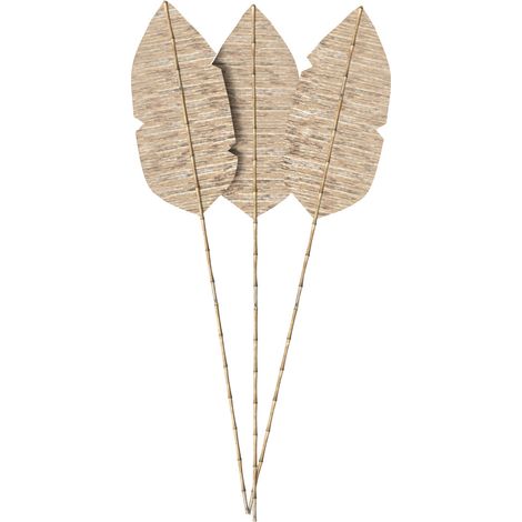 Lot de 3 palmes en jacinthe d'eau et bambou - MAJOR