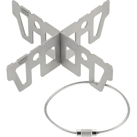 Réchaud à alcool en alliage d'aluminium avec couvercle, mini réchaud de poche portable, réchaud de cuisine pour le camping, la randonnée et le trekking. (1/5)