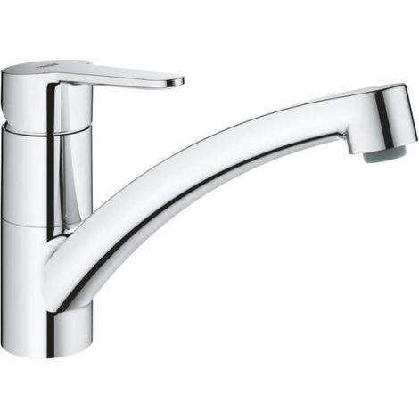 Mitigeur évier GROHE Start Eco - Chromé - Bec bas - Métal (1/5)