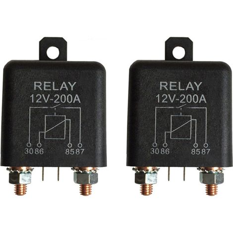 Adatto per due relè normalmente aperti a 4 pin da 12 V 200 A - per veicoli pesanti e applicazioni nautiche con ripartizione del carico. (1/4)