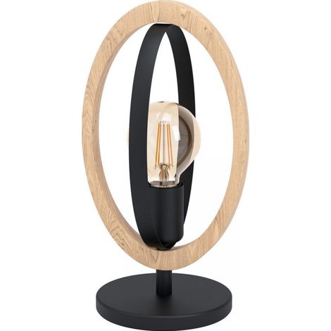Eglo Basildon lámpara de sobremesa negro diseño loft moderno