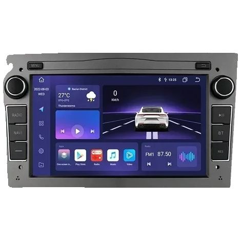 Autoradio Stéréo, 128 Go de ROM, Android 12 OS, S8 Gris (1/2)