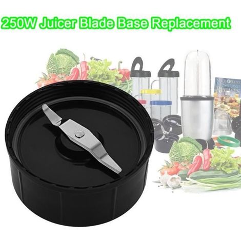 Presse fruit,Behogar pièces de rechange de lame plate En acier inoxydable tranchant, accessoires pour Magic Bullet mélangeur 250W (1/4)
