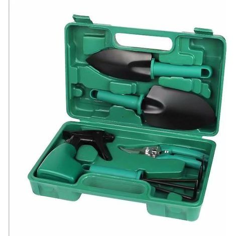 Ensemble 5 outils jardin portable plantation élagage (1/4)
