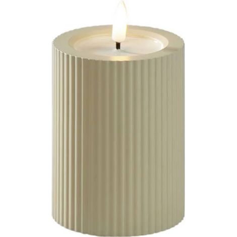 Konstsmide 1660-970 Bougie à LED beige blanc chaud (l x H) 7.4 cm x 10 cm minuteur (1/4)