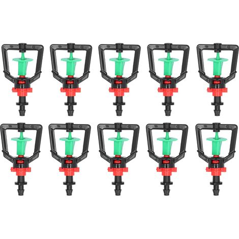 Zoternen Zerodis 10 pezzi ugello di spruzzo a rifrazione per microirrigatore rotante a 360 gradi, ugello micro tipo G, ugello atomizzatore per irrigazione di piante, tubo di irrigazione per serre
