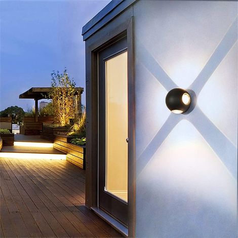 Applique LED AX240 Exterieur 4 Sources 4W Noir 3000K (1/5)