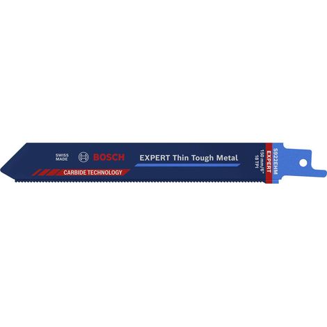 Bosch Accessories 2608900360 EXPERT ‘Thin Tough Metal’ S 922 EHM Säbelsägeblatt, 1 Stück Sägeblatt-L