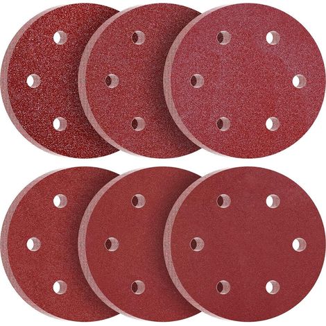 Schleifpapier 225mm Klett 60 Stück 6 Loch P40 P80 P120 P40-P240 60.0 (1/5)