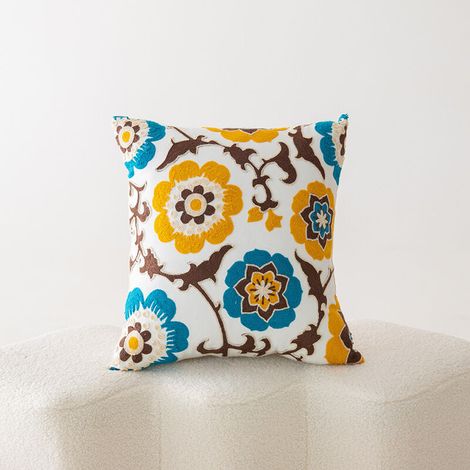 Lot de 4 housses de coussin décoratives pour canapé, extérieur et jardin, 45 x 45 cm, Style 4.