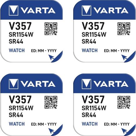 .4 piles Varta 357 SR44W.
.
..
..
.
2.15.0.0.